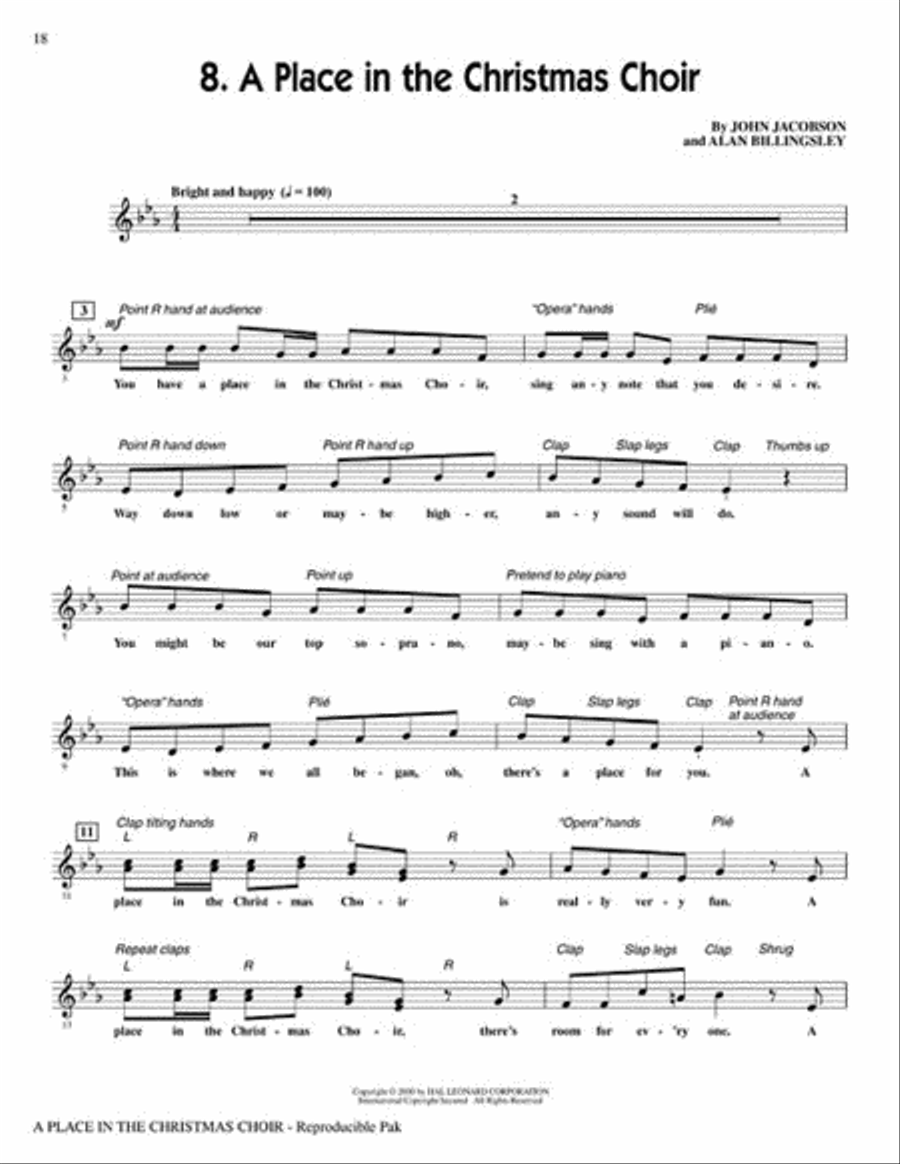 A Place in the Christmas Choir - Preview CD (CD only) Choir scores gallery preview page 7