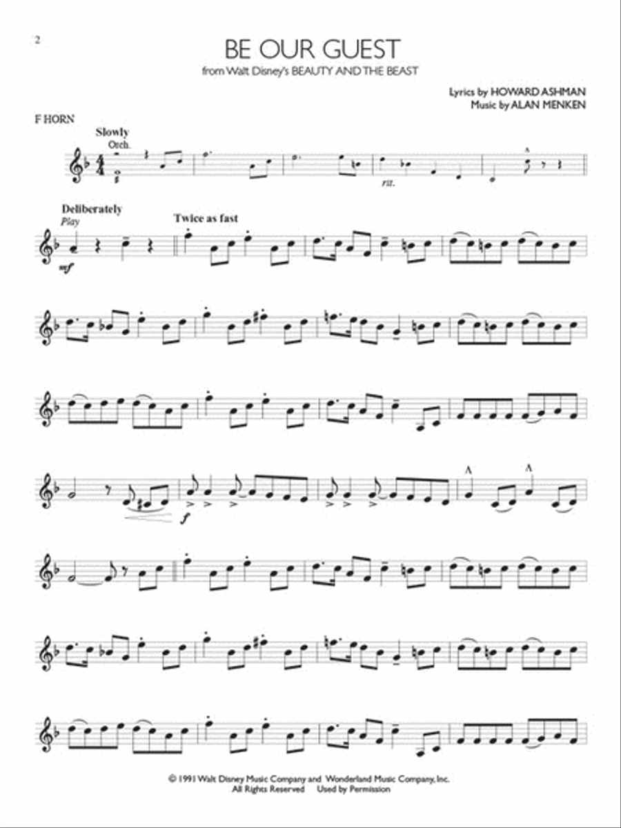 Disney Solos - Horn Collection / Songbook scores gallery preview page 3