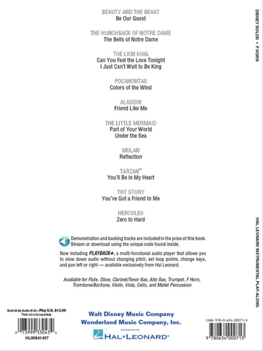 Disney Solos - Horn Collection / Songbook scores gallery preview page 6