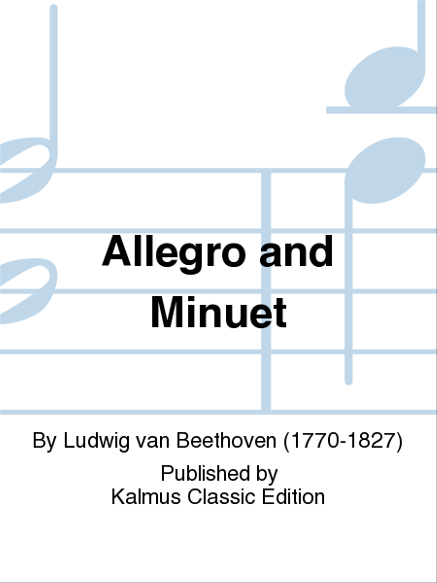 Allegro and Minuet Flute scores gallery preview page 1