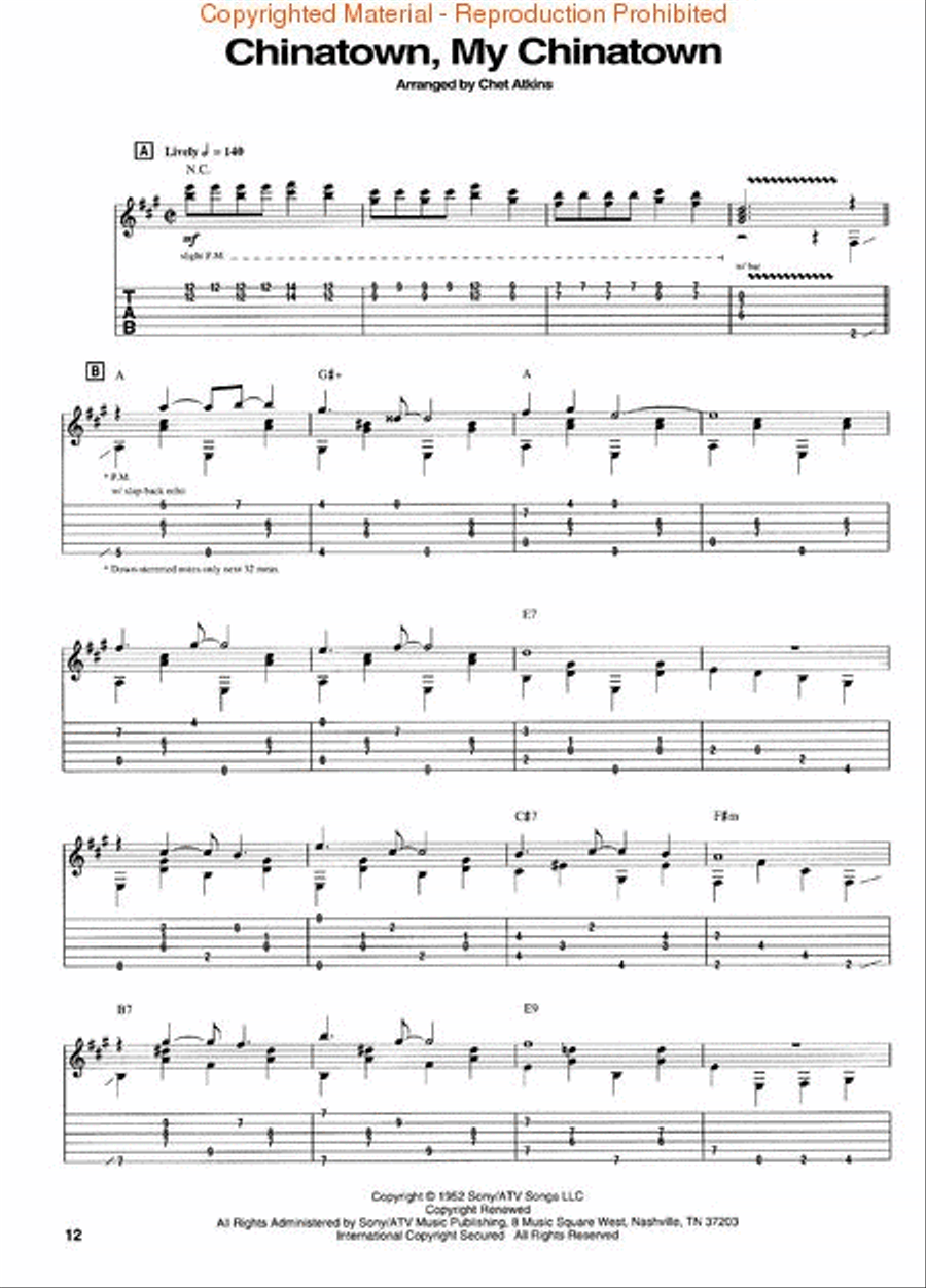 Vintage Fingerstyle Electric Guitar scores gallery preview page 2