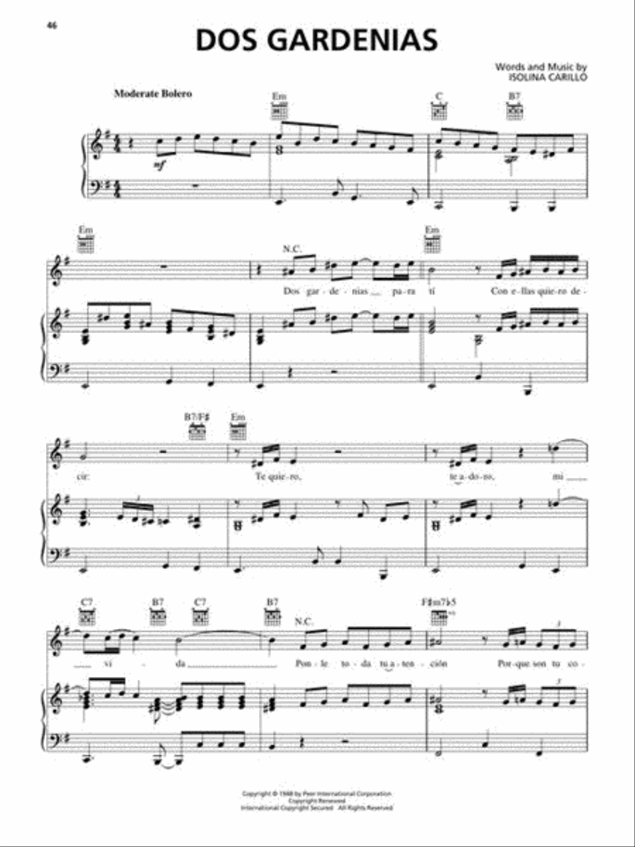 Buena Vista Social Club Buena Vista Social Club Piano, Vocal, Guitar scores gallery preview page 7