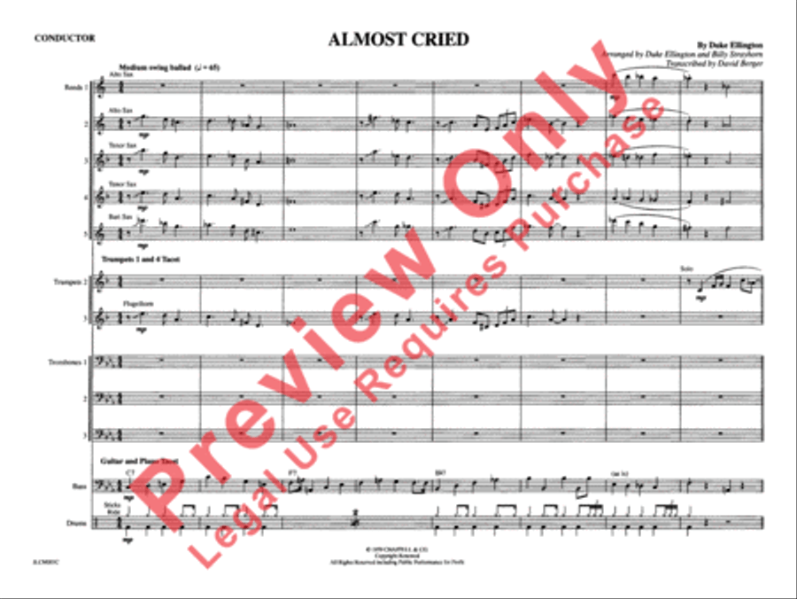 Almost Cried Almost Cried Jazz Ensemble scores gallery preview page 6