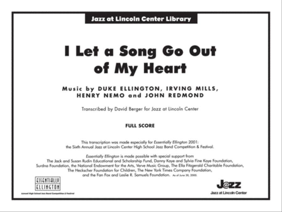 I Let a Song Go Out of My Heart Jazz Ensemble scores gallery preview page 2