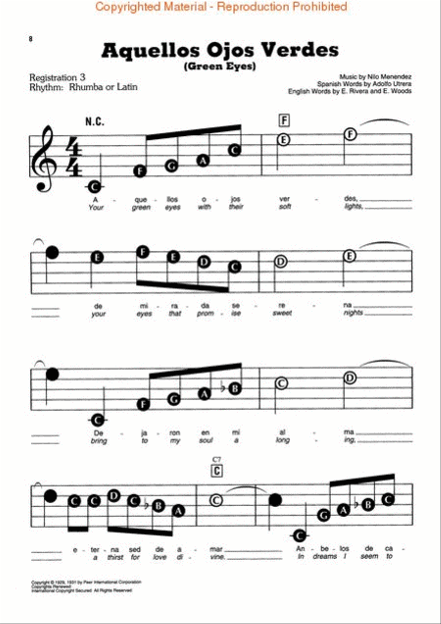 E-Z Play Today #72 - Canciones Romanticas Voice scores gallery preview page 3