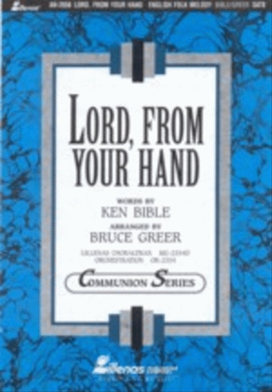 Lord, from Your Hand (Anthem) 4-Part scores gallery preview page 1