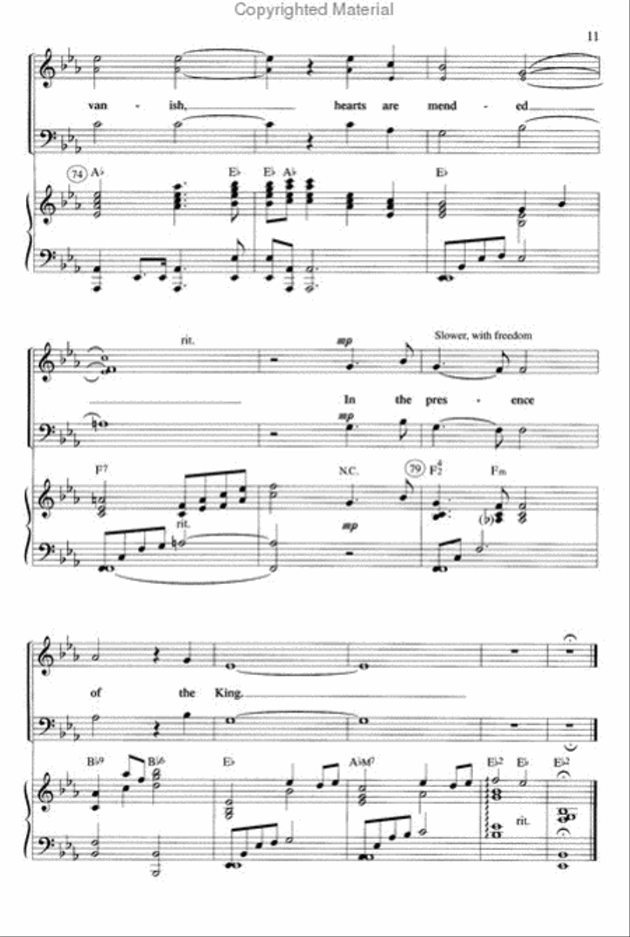 In the Presence of Jehovah (Anthem) 2-Part scores gallery preview page 3