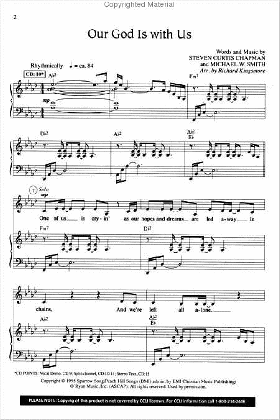 Our God Is with Us (Anthem) 4-Part scores gallery preview page 2