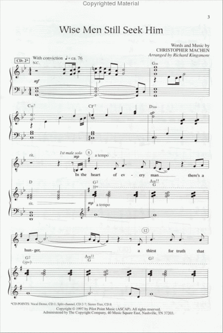 Wise Men Still Seek Him (Anthem) 4-Part scores gallery preview page 2