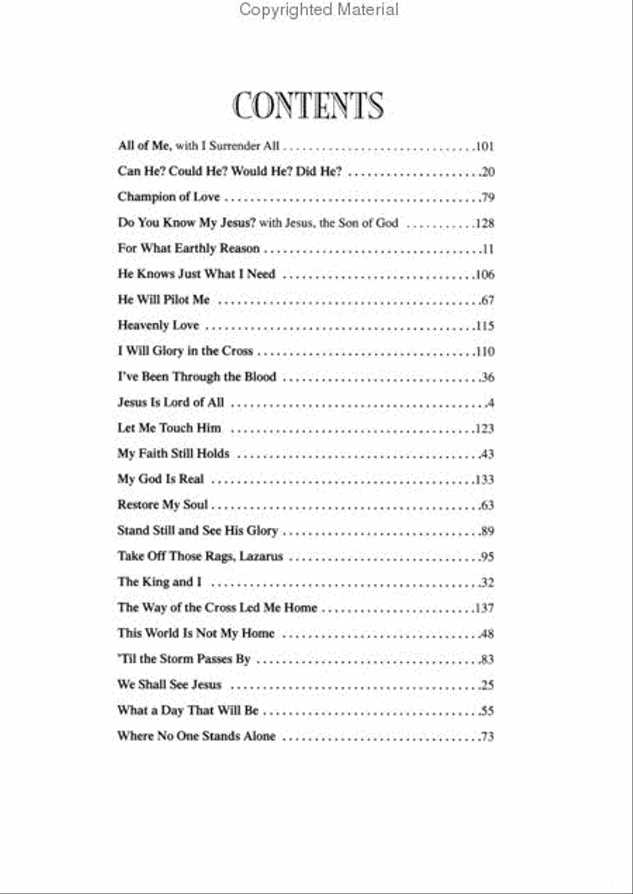The Southern Gospel Duet Book Vocal Duet scores gallery preview page 2