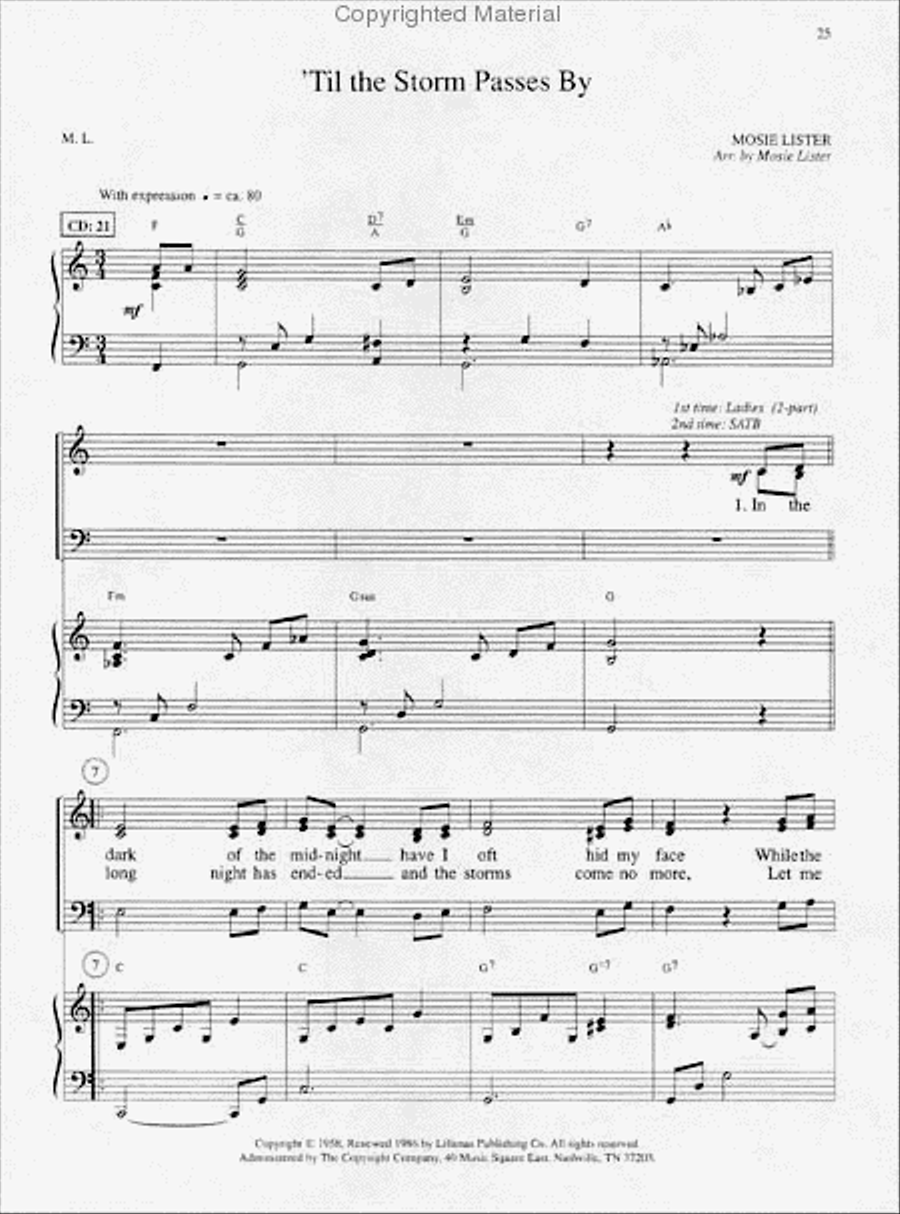 Jubilee (Book) 4-Part scores gallery preview page 2