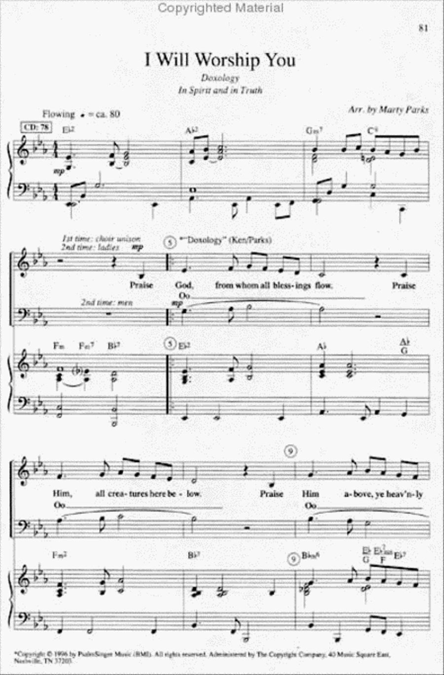 Praise and Worship Favorites (Book) 2-Part scores gallery preview page 3