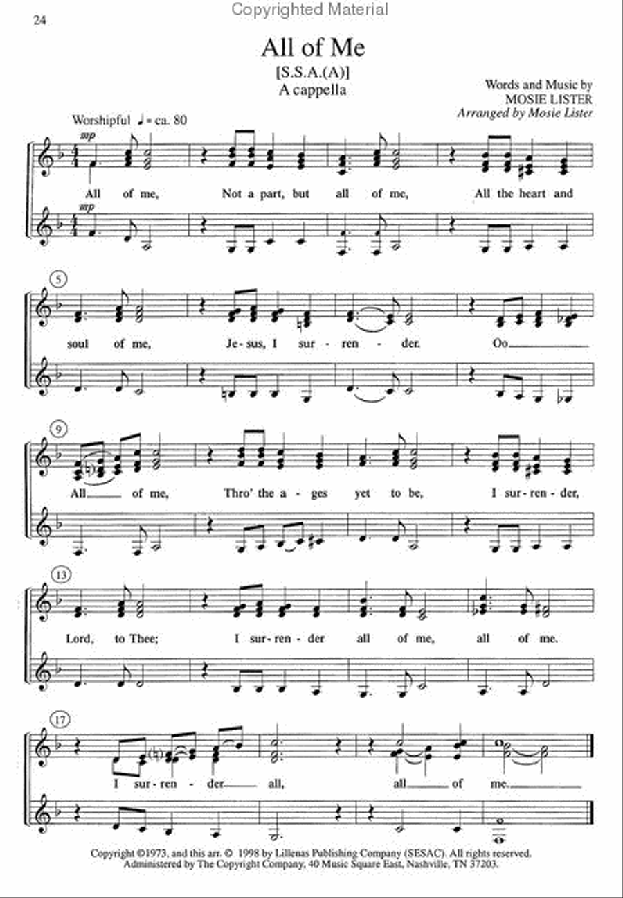 Marvelous Grace (Book) SSAA scores gallery preview page 2