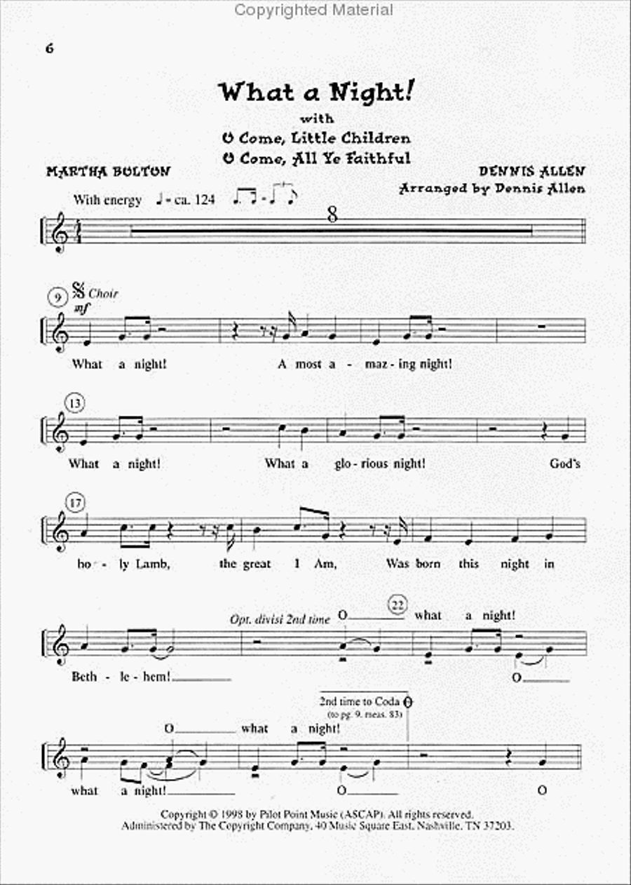 A Lamb's Tale (Director's Edition) Unison Choir scores gallery preview page 2