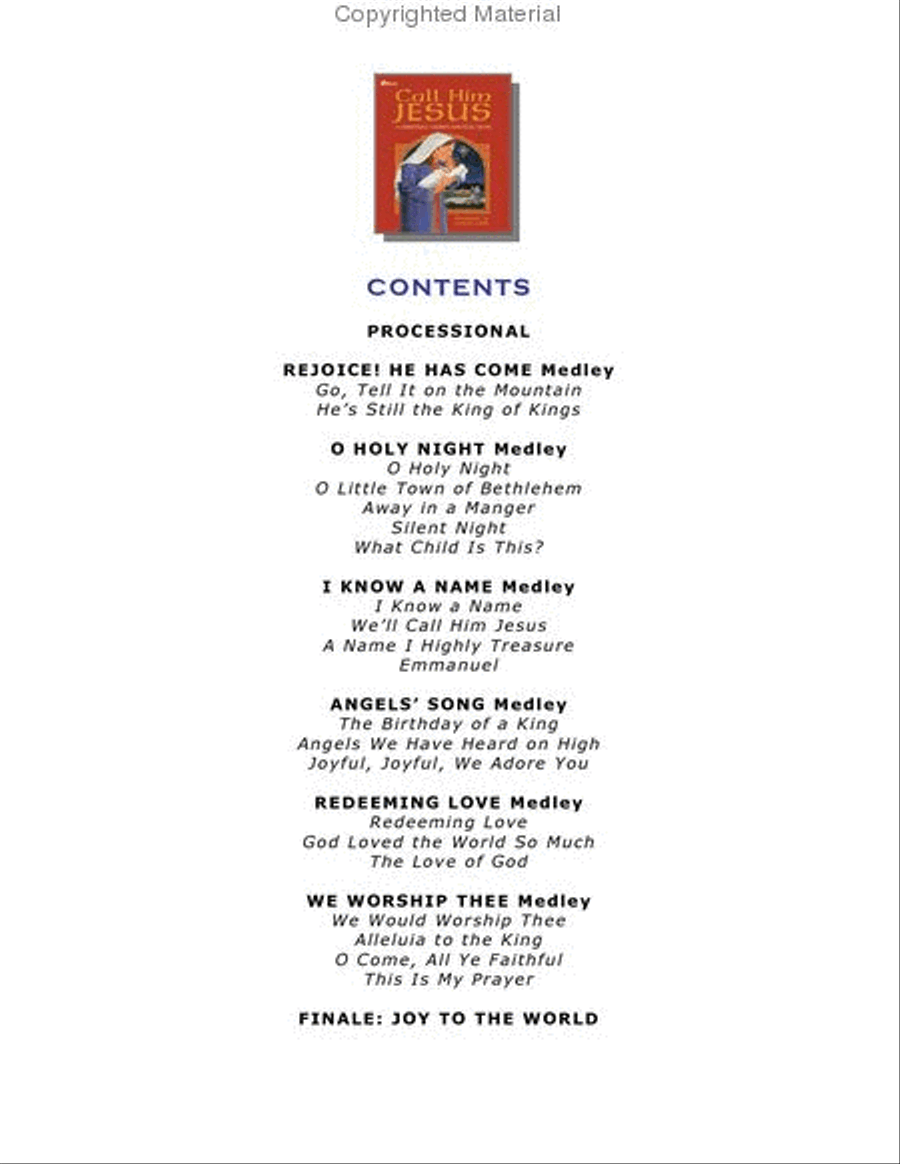 Call Him Jesus (Book) 4-Part scores gallery preview page 2