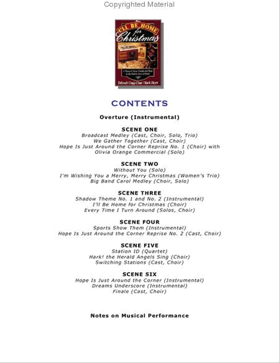 I'll Be Home for Christmas (Book) 4-Part scores gallery preview page 7