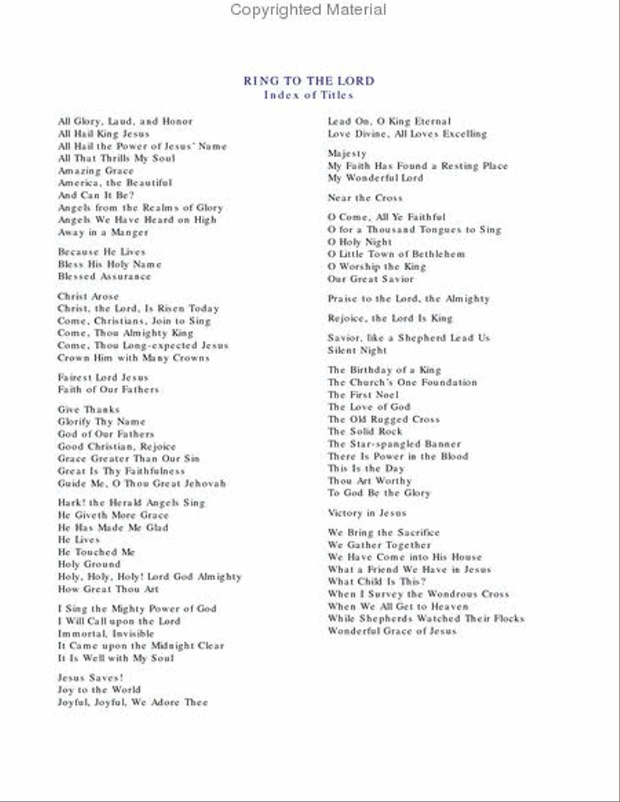 Ring to the Lord Handbells 5-Octaves scores gallery preview page 2