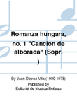 Romanza hungara, no. 1 