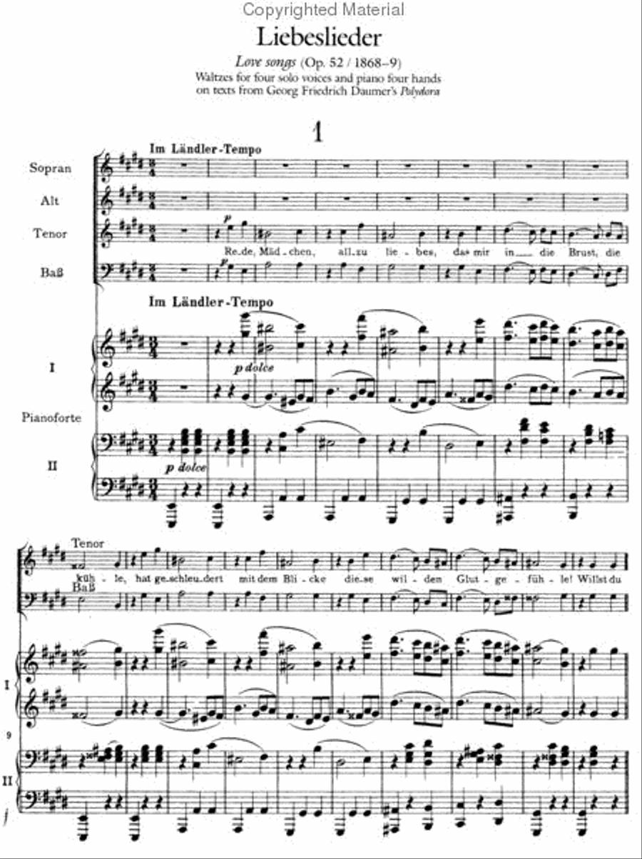 The Complete Liebeslieder and Zigeunerlieder Voice scores gallery preview page 4