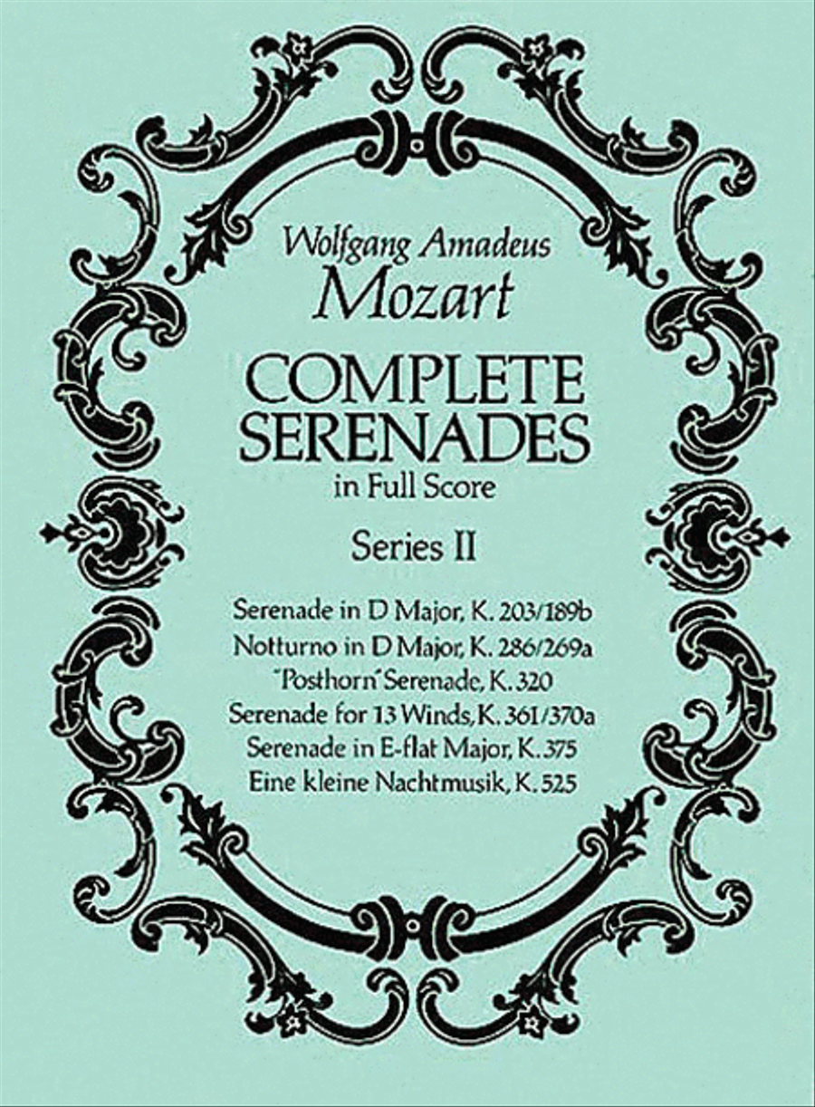 Complete Serenades, Series II Full Orchestra scores gallery preview page 1