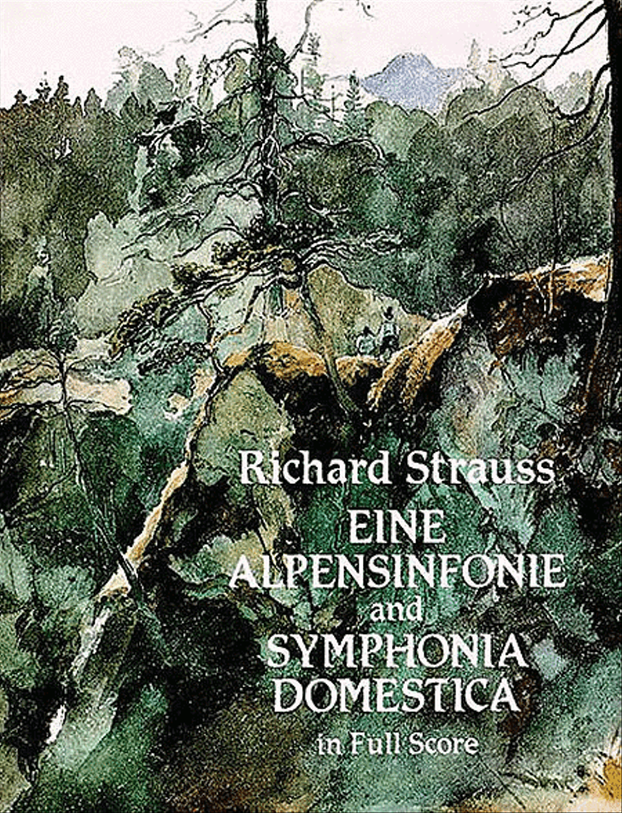 Eine Alpensinfonie and Symphonia Domestica in Full Score Full Orchestra scores gallery preview page 1