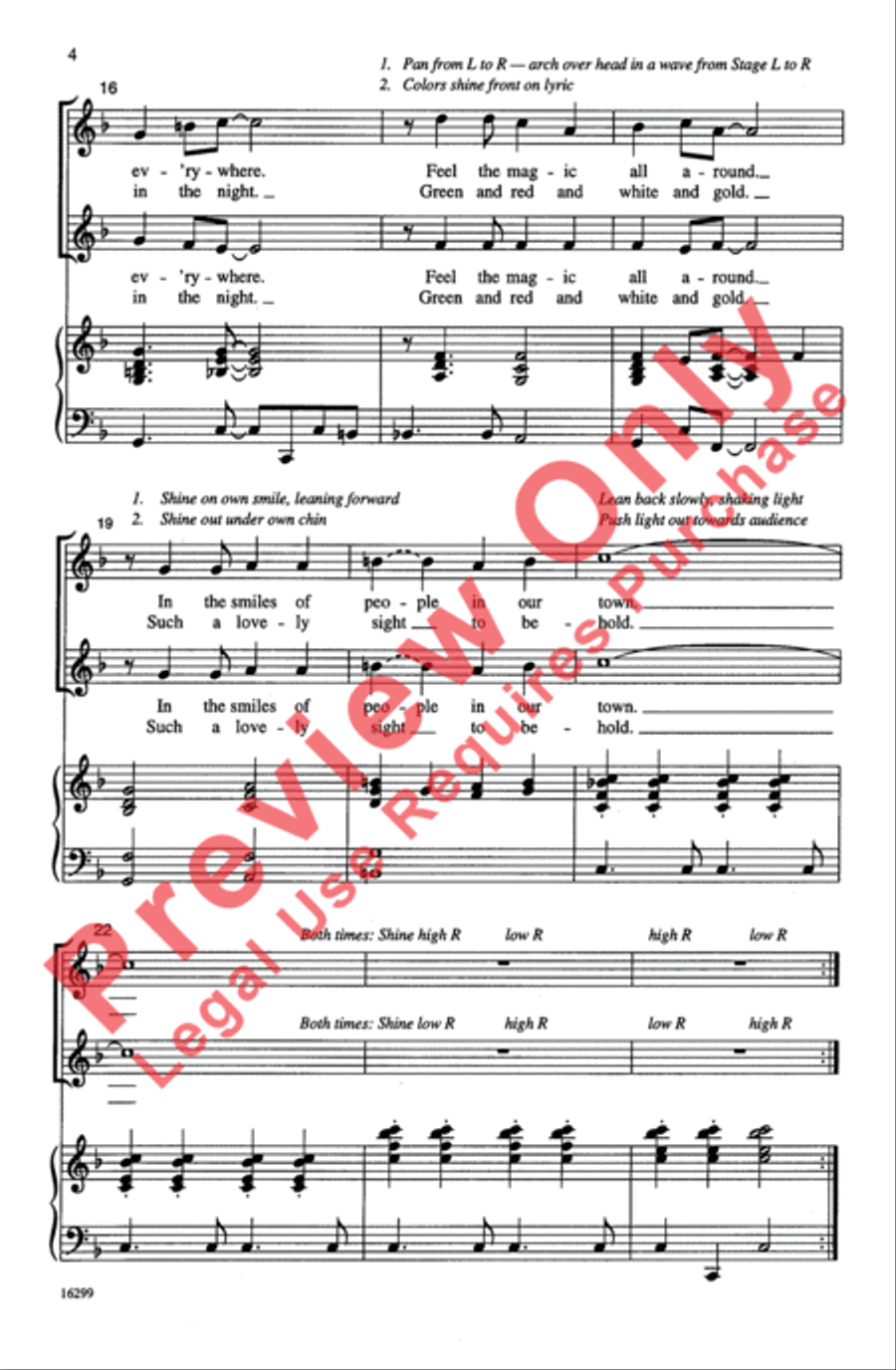 Holiday Lights Holiday Lights 2-Part scores gallery preview page 4