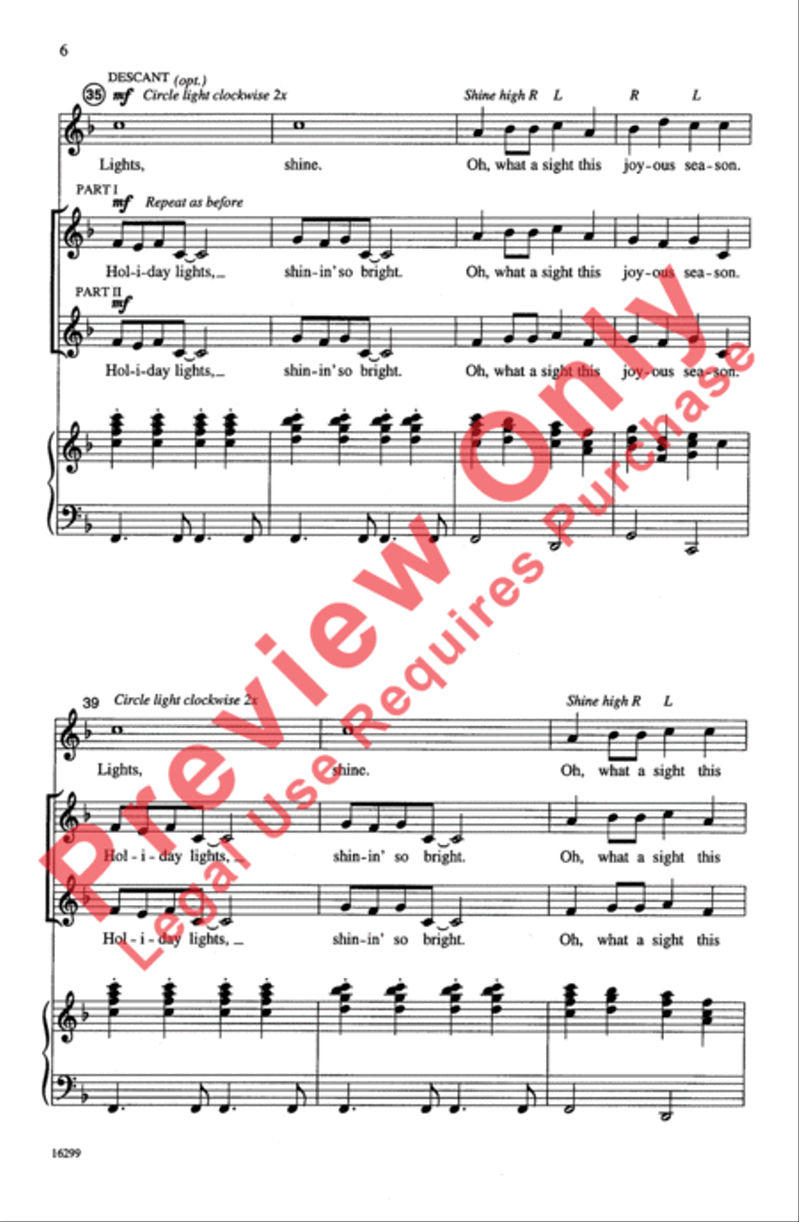 Holiday Lights Holiday Lights 2-Part scores gallery preview page 6