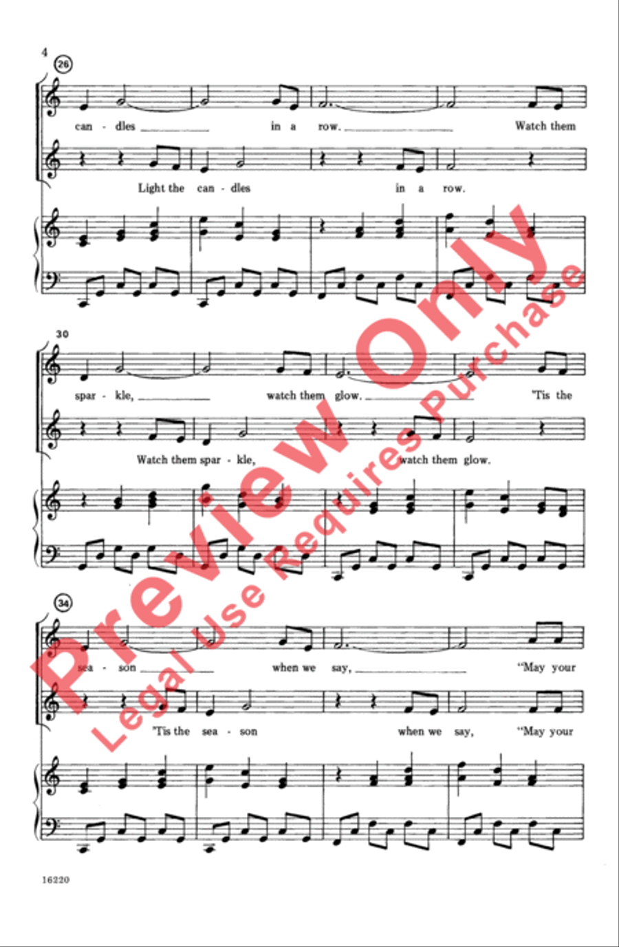 Light the Candles Light the Candles Choir scores gallery preview page 4