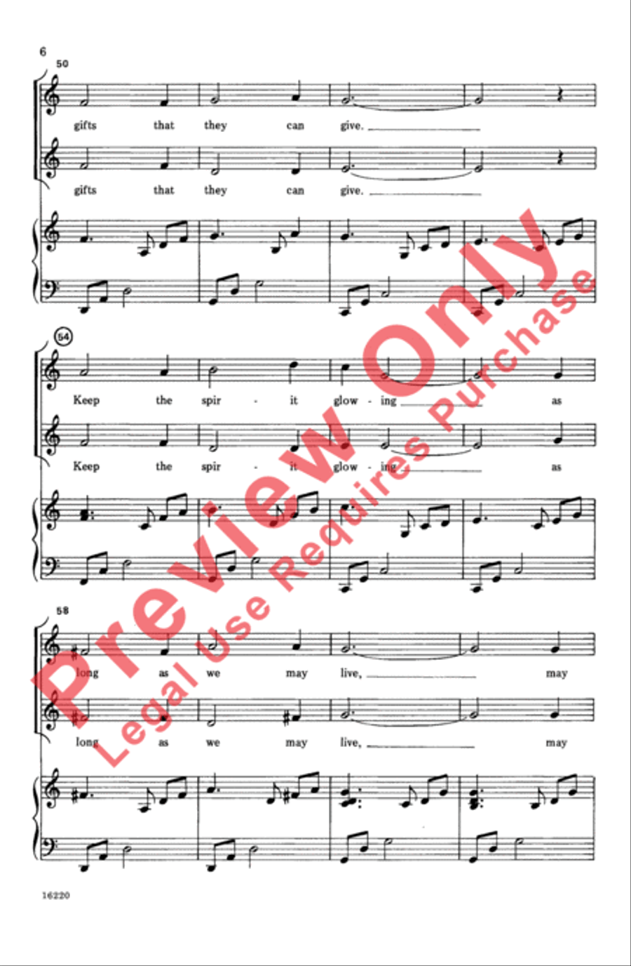 Light the Candles Light the Candles Choir scores gallery preview page 6