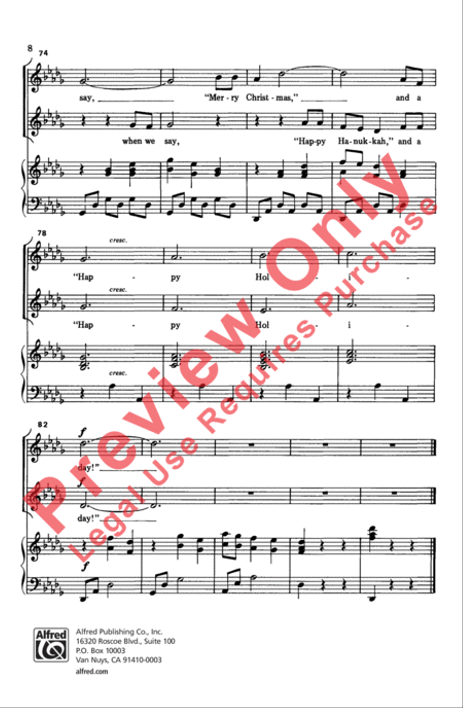 Light the Candles Light the Candles Choir scores gallery preview page 8
