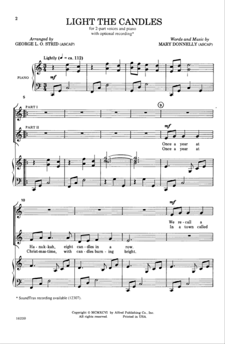 Light the Candles Light the Candles Choir scores gallery preview page 9