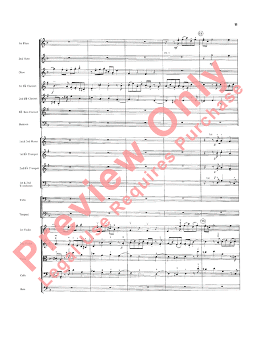 Overture in D minor (Concerto Grosso) Full Orchestra scores gallery preview page 12