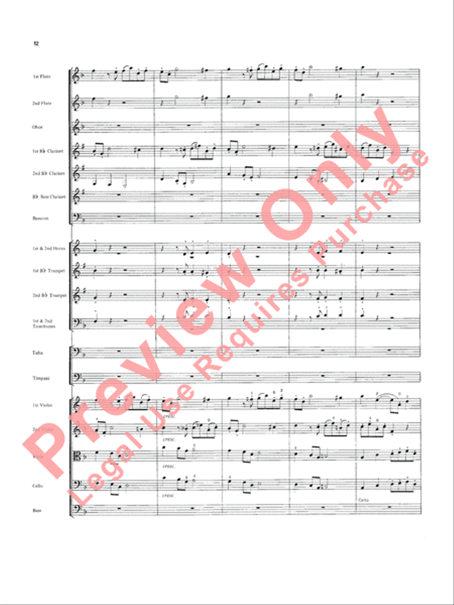 Overture in D minor (Concerto Grosso) Full Orchestra scores gallery preview page 13