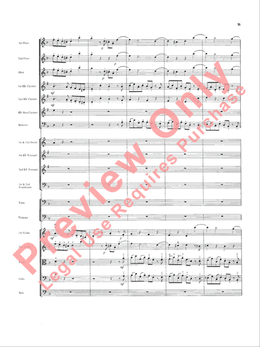 Overture in D minor (Concerto Grosso) Full Orchestra scores gallery preview page 16