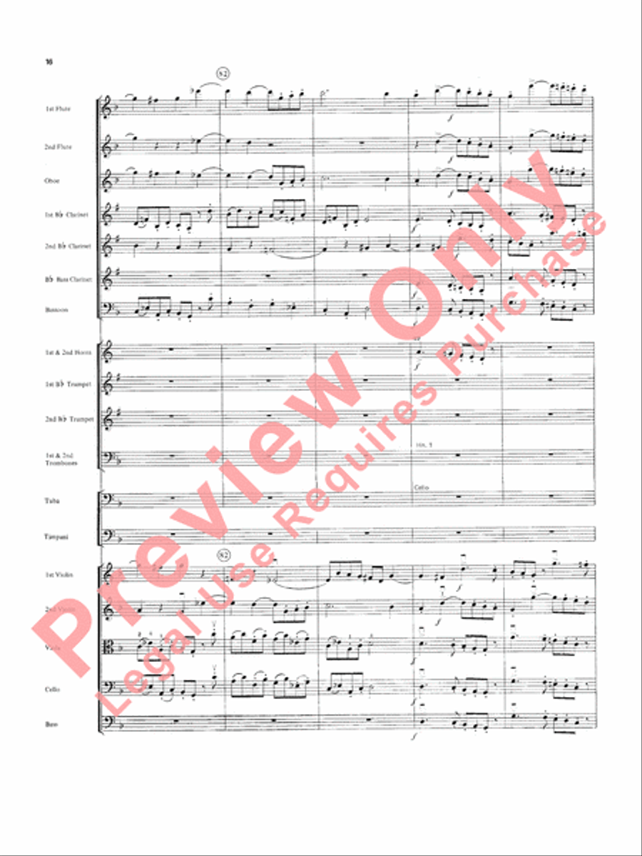 Overture in D minor (Concerto Grosso) Full Orchestra scores gallery preview page 17
