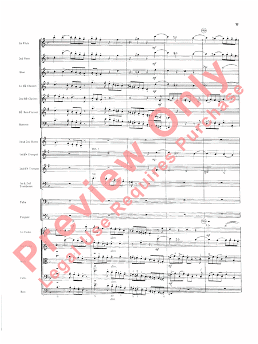 Overture in D minor (Concerto Grosso) Full Orchestra scores gallery preview page 18