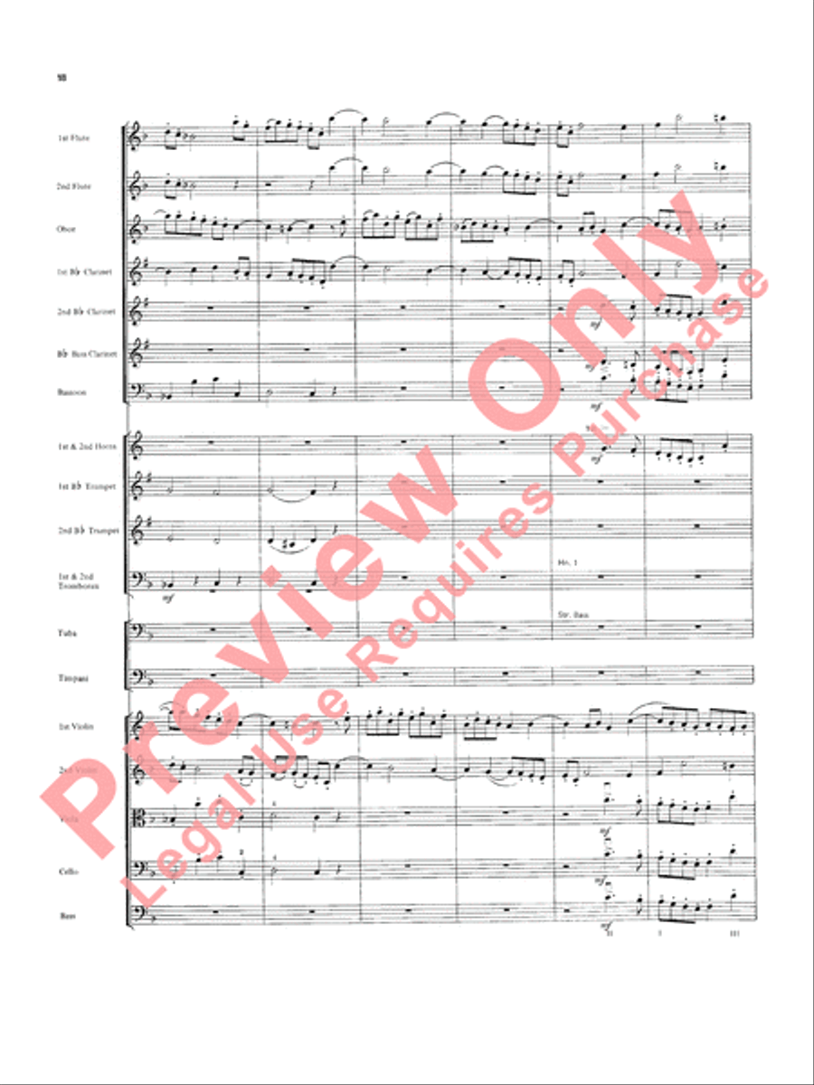Overture in D minor (Concerto Grosso) Full Orchestra scores gallery preview page 19