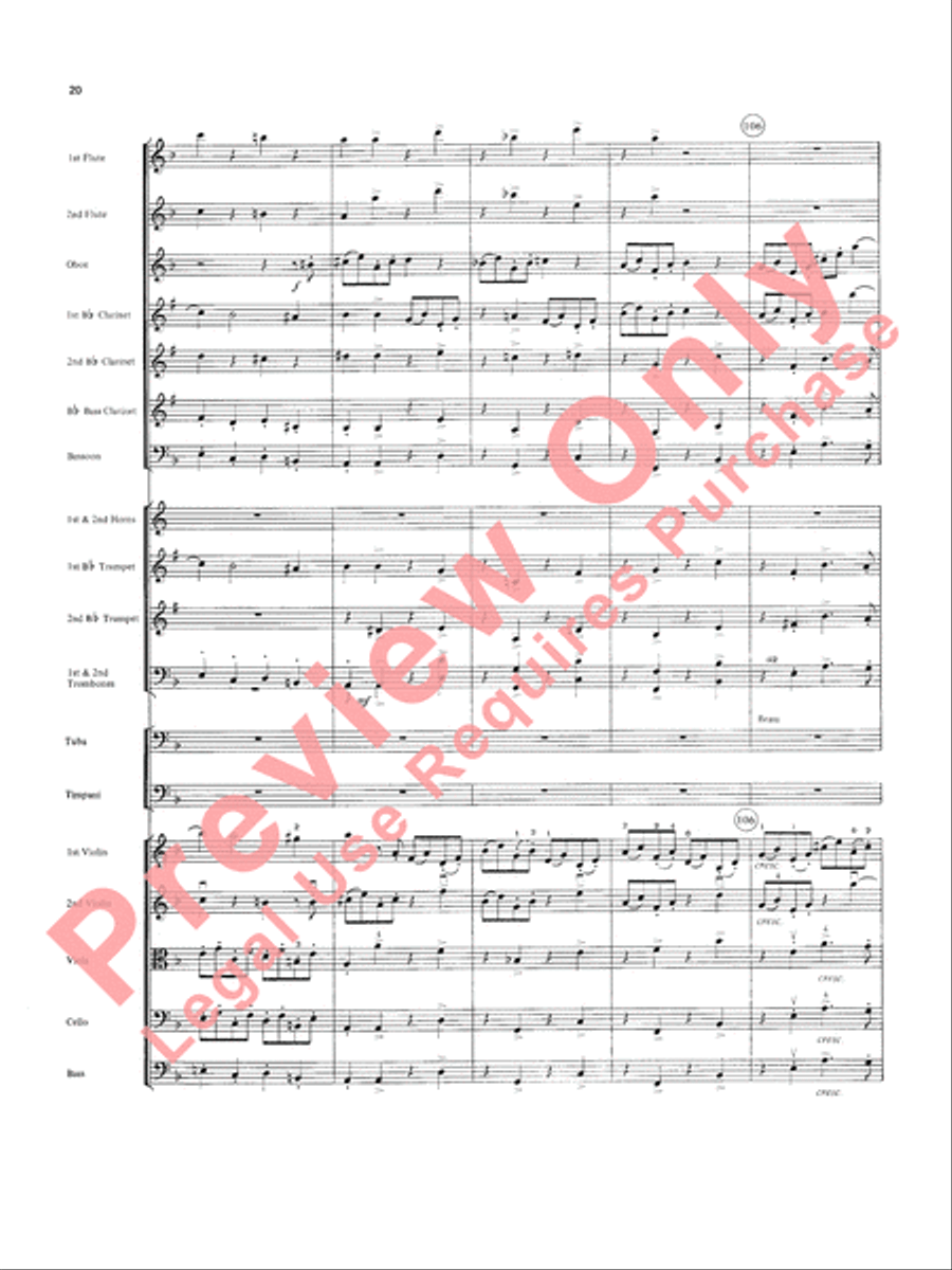 Overture in D minor (Concerto Grosso) Full Orchestra scores gallery preview page 21