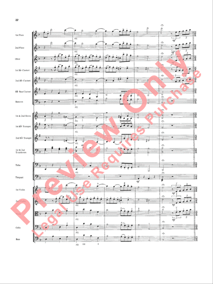 Overture in D minor (Concerto Grosso) Full Orchestra scores gallery preview page 23