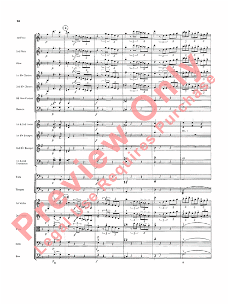 Overture in D minor (Concerto Grosso) Full Orchestra scores gallery preview page 25