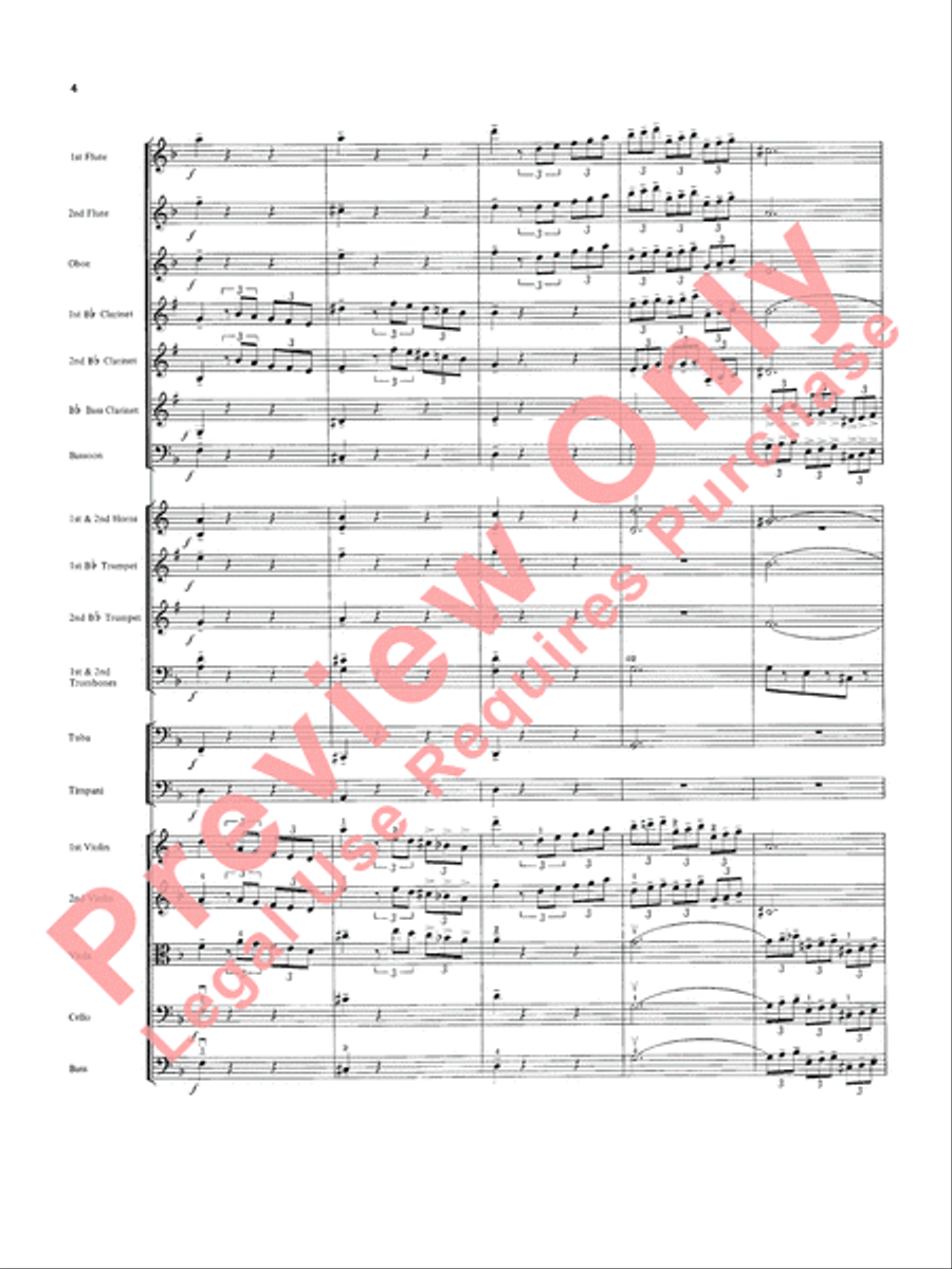 Overture in D minor (Concerto Grosso) Full Orchestra scores gallery preview page 5