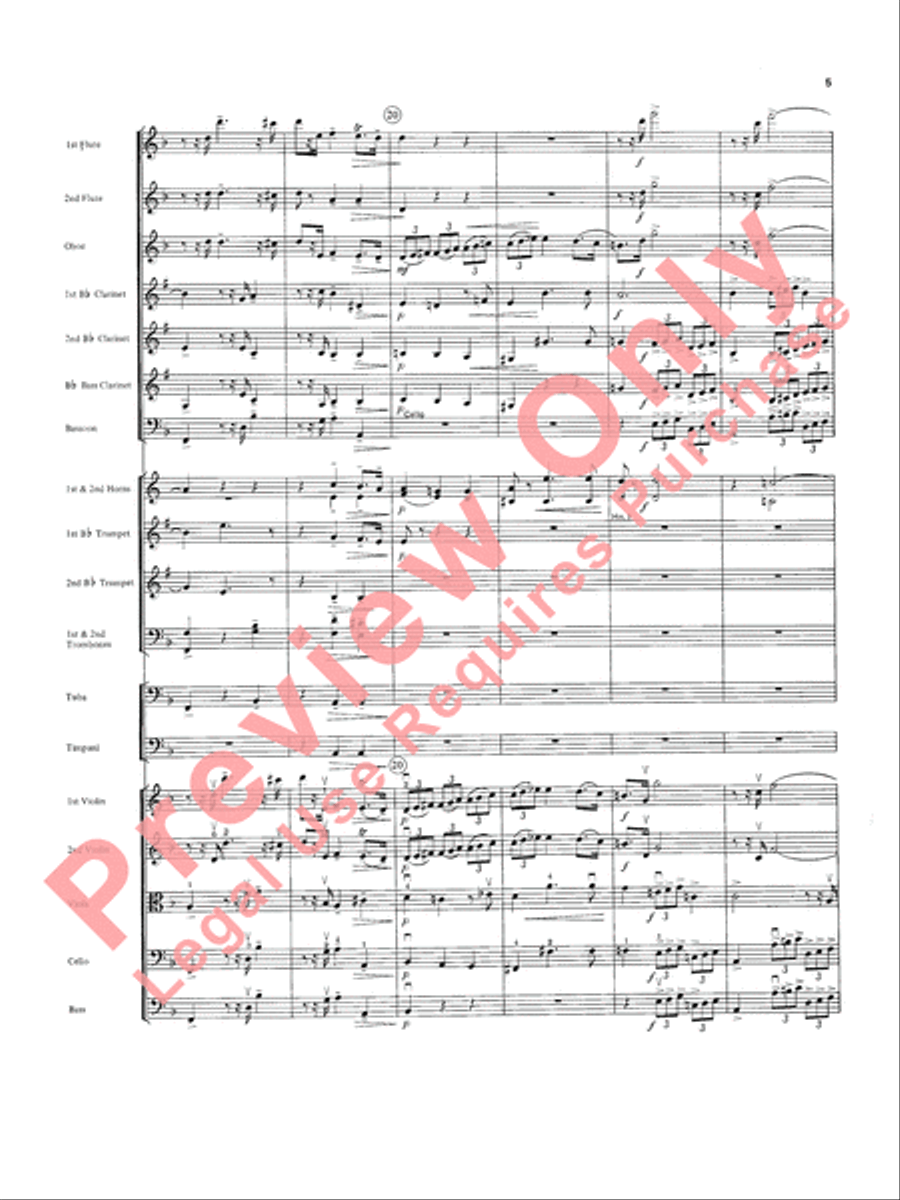 Overture in D minor (Concerto Grosso) Full Orchestra scores gallery preview page 6
