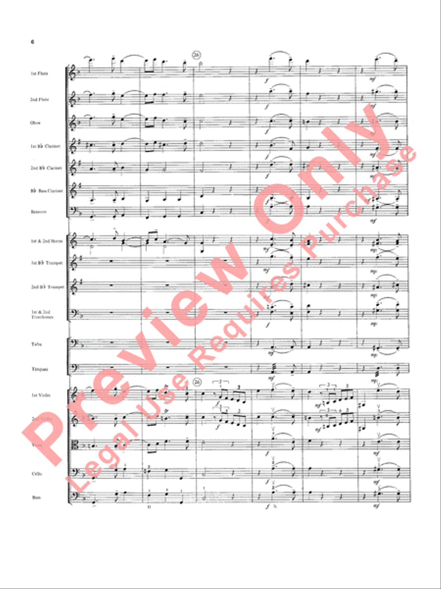 Overture in D minor (Concerto Grosso) Full Orchestra scores gallery preview page 7