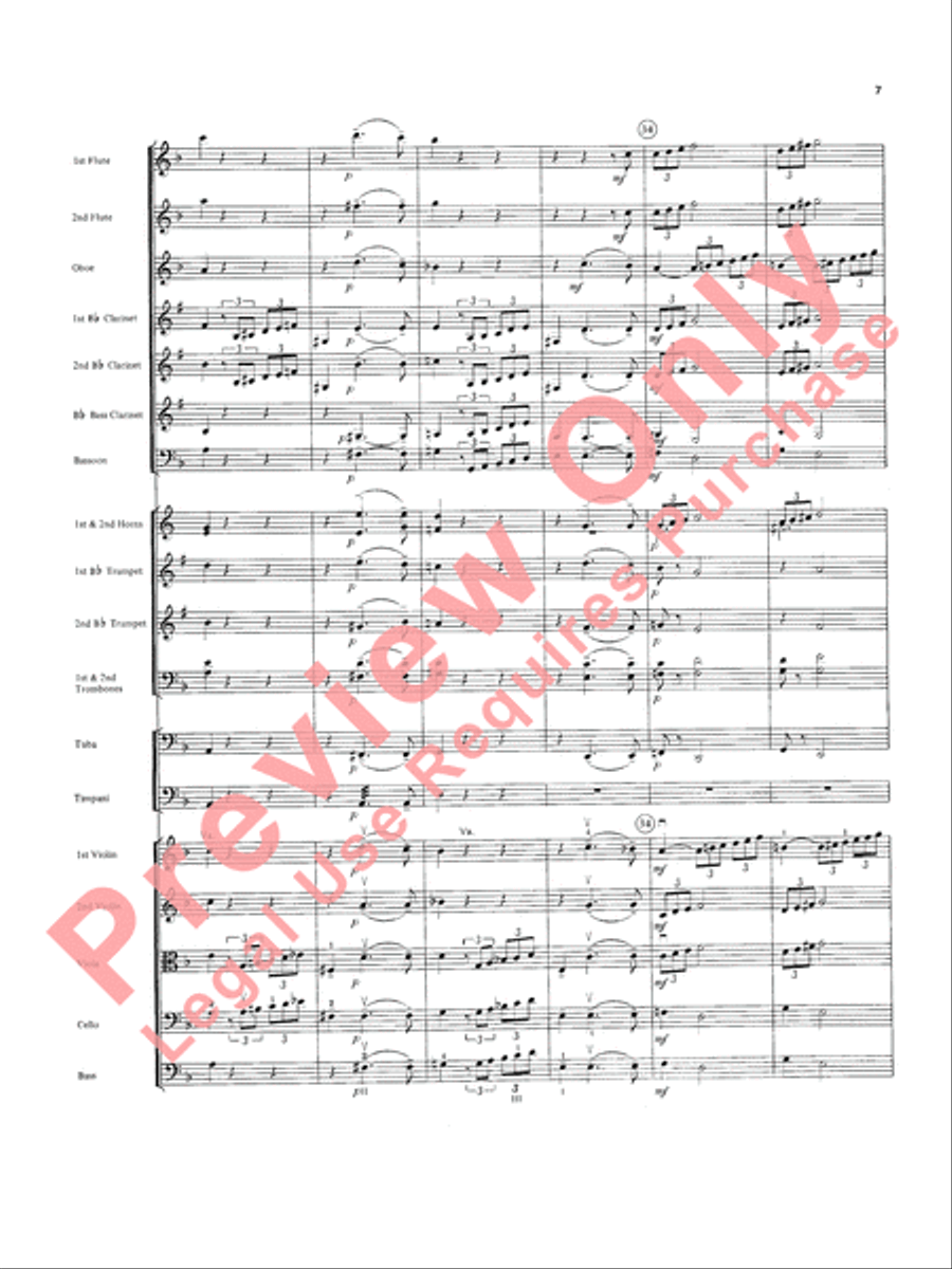 Overture in D minor (Concerto Grosso) Full Orchestra scores gallery preview page 8