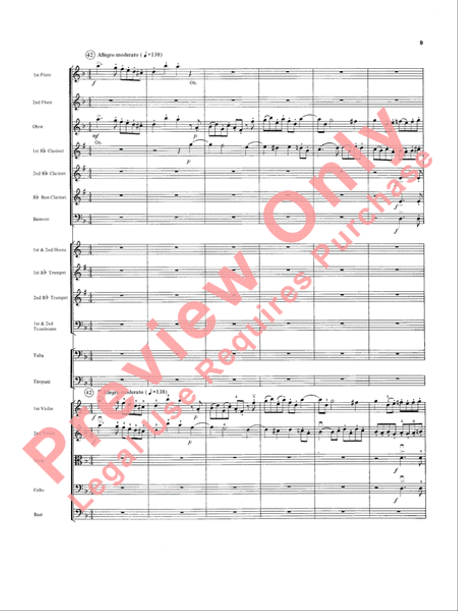Overture in D minor (Concerto Grosso) Full Orchestra scores gallery preview page 10