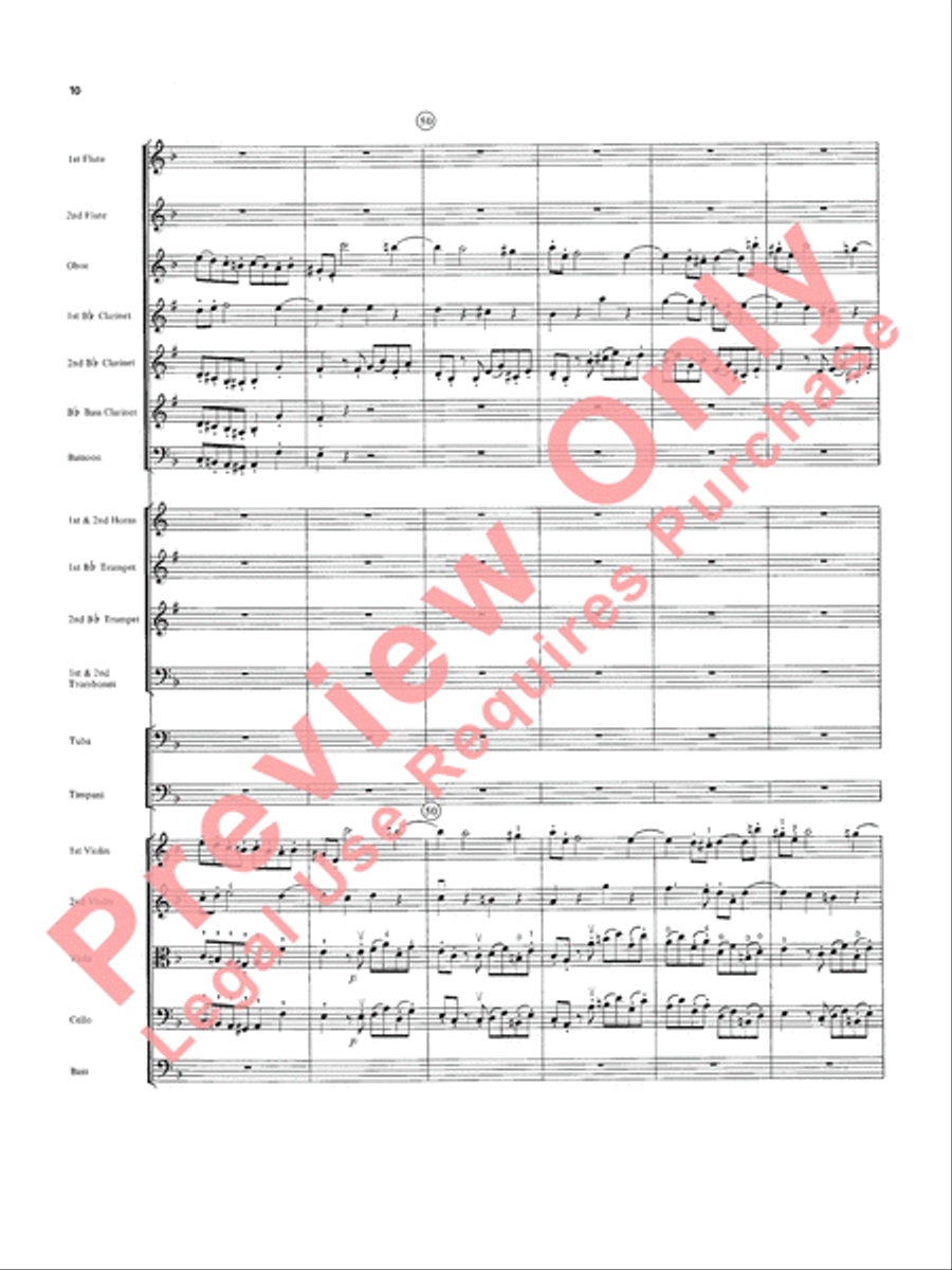 Overture in D minor (Concerto Grosso) Full Orchestra scores gallery preview page 11