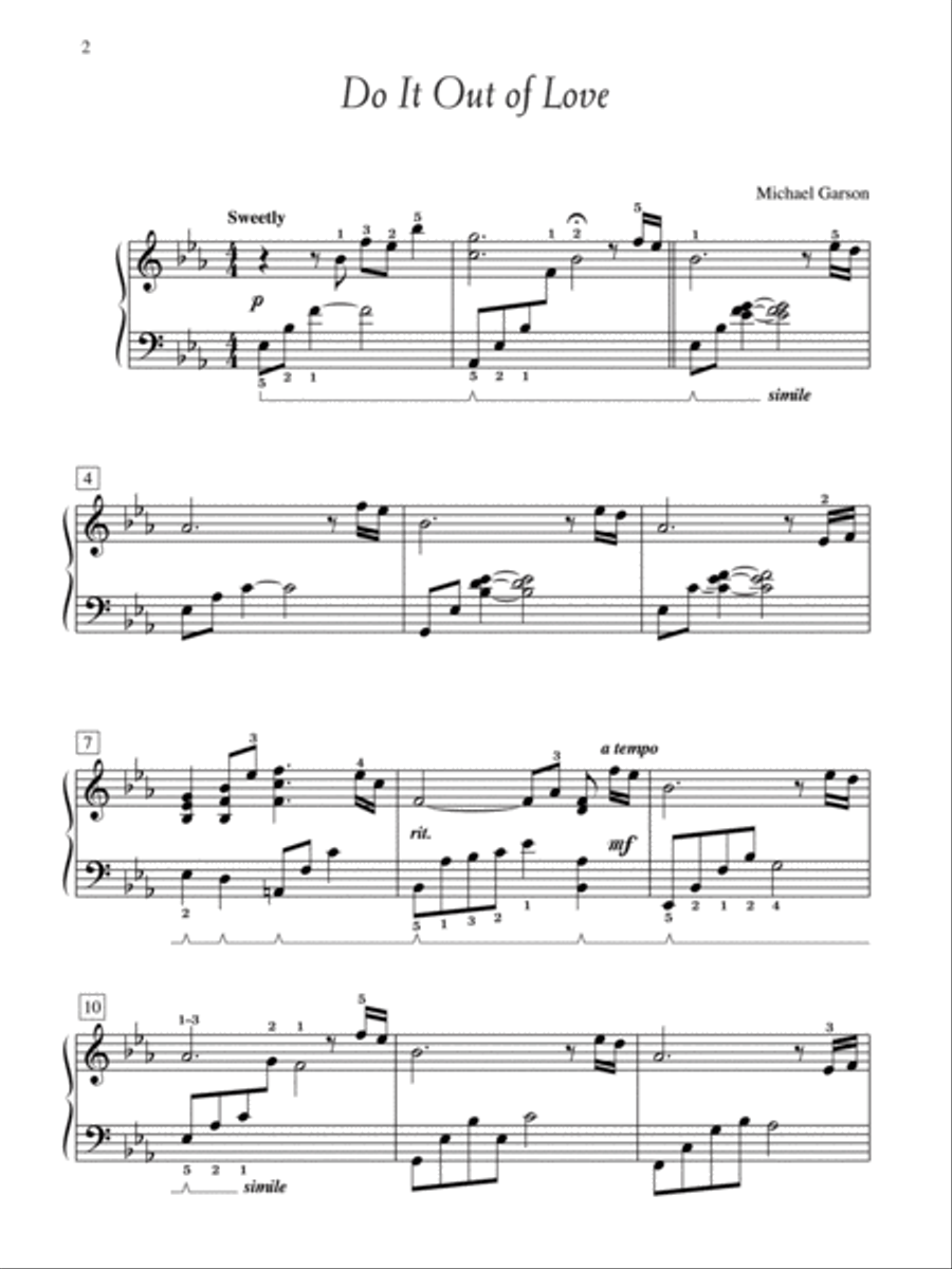 Evening Reflections, Book 1 Piano Solo scores gallery preview page 1