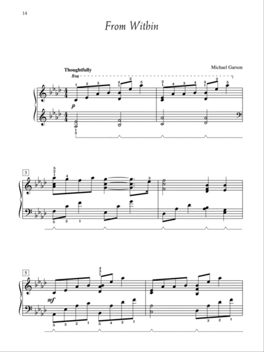 Evening Reflections, Book 1 Piano Solo scores gallery preview page 3