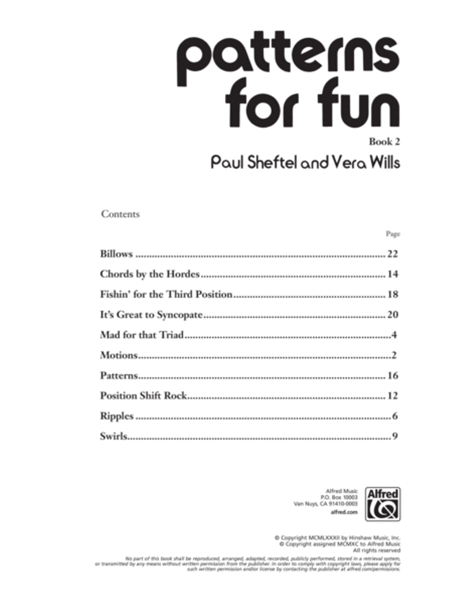 Patterns for Fun, Book 2 Piano Solo scores gallery preview page 2