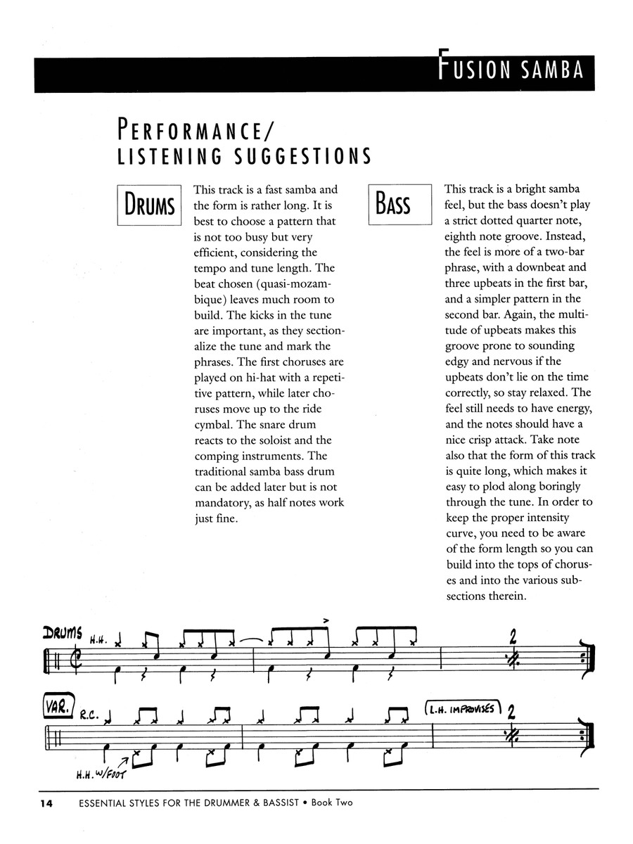 Essential Styles for the Drummer and Bassist, Book 2 Drum Set scores gallery preview page 5